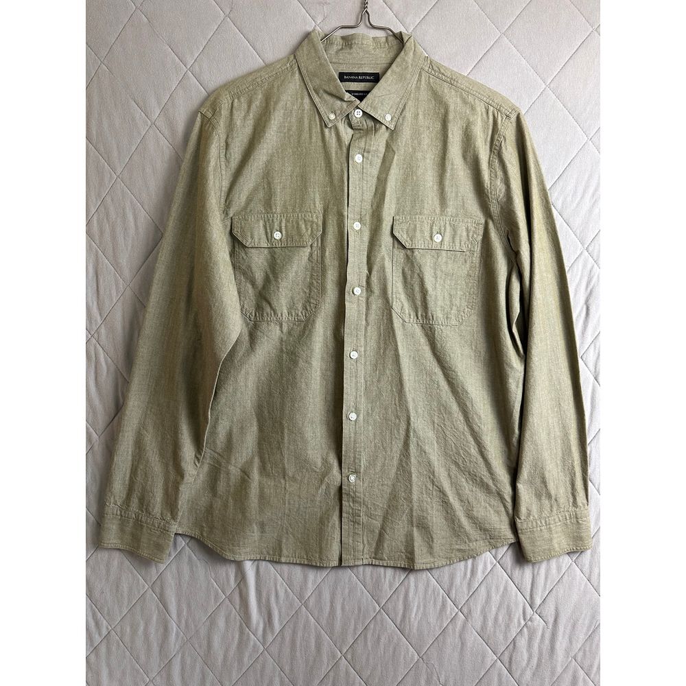 Banana‎ Republic Button Up Men's Large Standard Fit Long Sleeve NWT